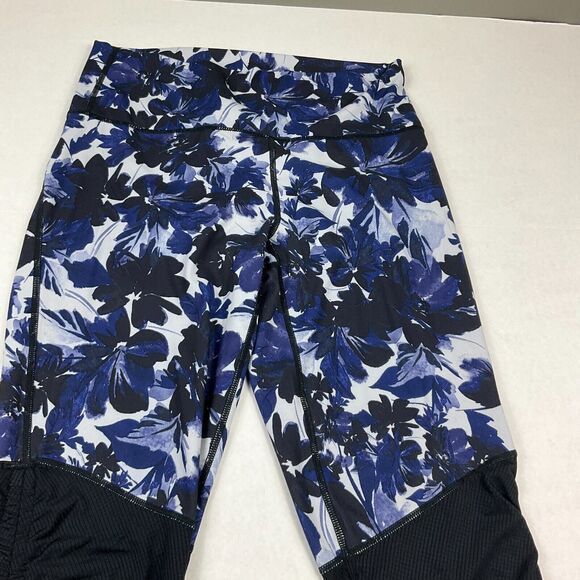 Fabletics Womens Cashel Foldover Yoga Leggings Floral Print High Waisted MEDIUM - Picture 4 of 11